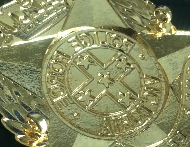 Australian Victoria Police Force Badge Tenez Le Droit (Gold) - Image 3