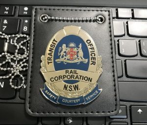 Australian Transit Officer Badge New South Wales Rail Corporation