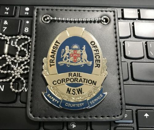 Australian Transit Officer Badge New South Wales Rail Corporation