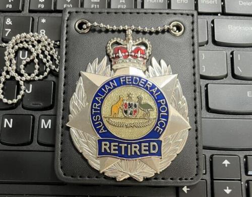 Australian Federal Police Badge Retired B