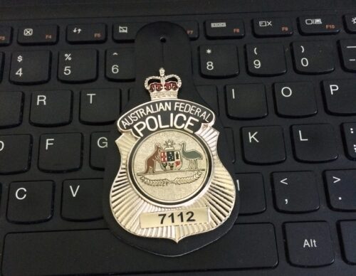 Australian Federal Police Badge Random Number